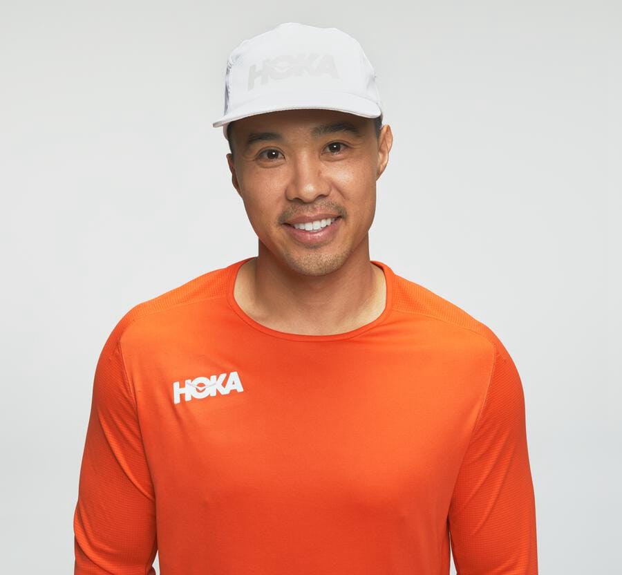 Pánske Topy Hoka One One Sk - Performance 3/4 Sleeve - Oranžové 10275-DYOW